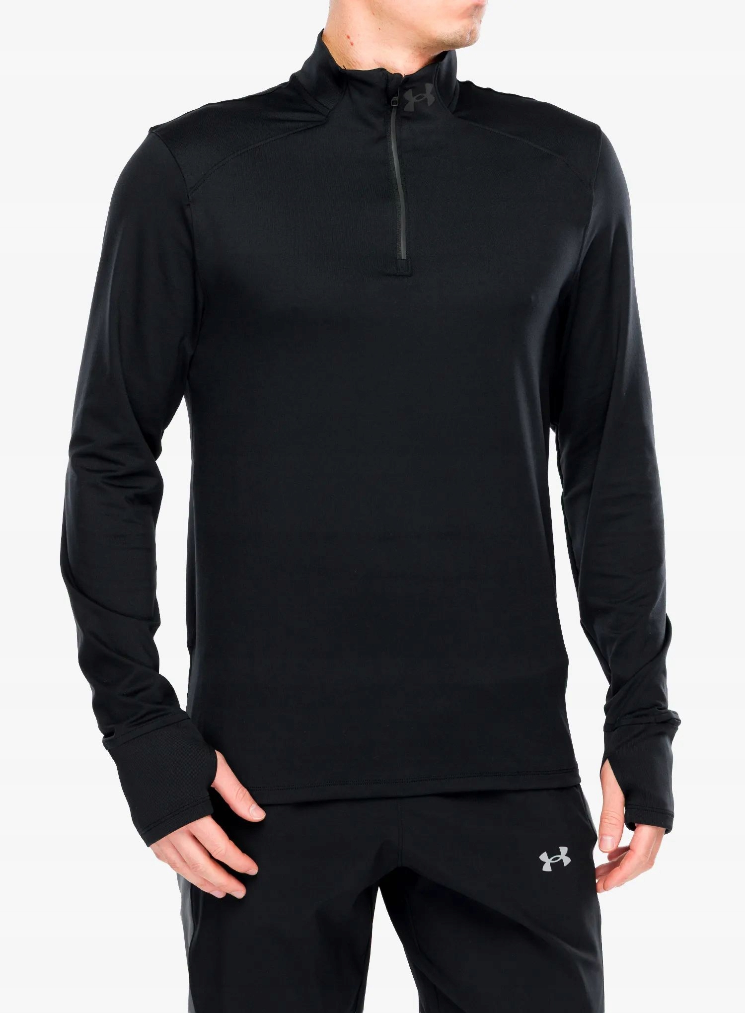 Mikina na běhání Under Armour Launch Pro 1/4 Zip černá/reflexní S