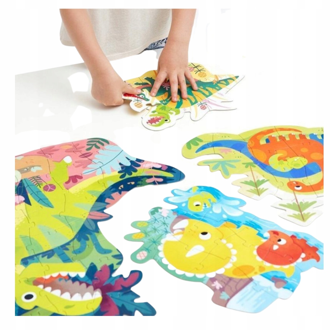 CzuCzu Dinozaury Puzzle Progresywne 71 elementy 4 Układanki 3+ Bohater brak