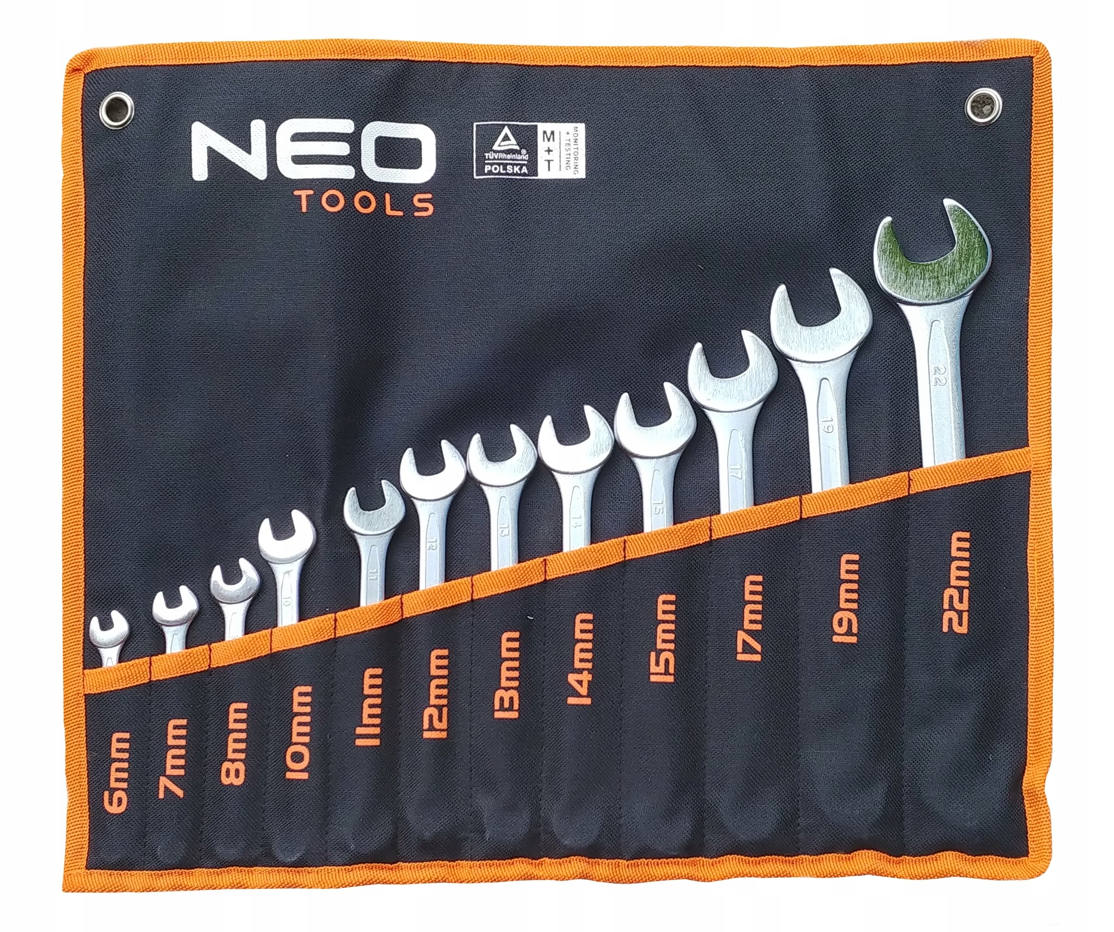 Komplet kluczy Neo Tools płasko-oczkowych 6-22 mm 09-752