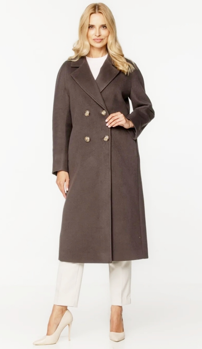 Passero kabát podzim zima klasický bez kapuce Hana čokoláda velikost 38