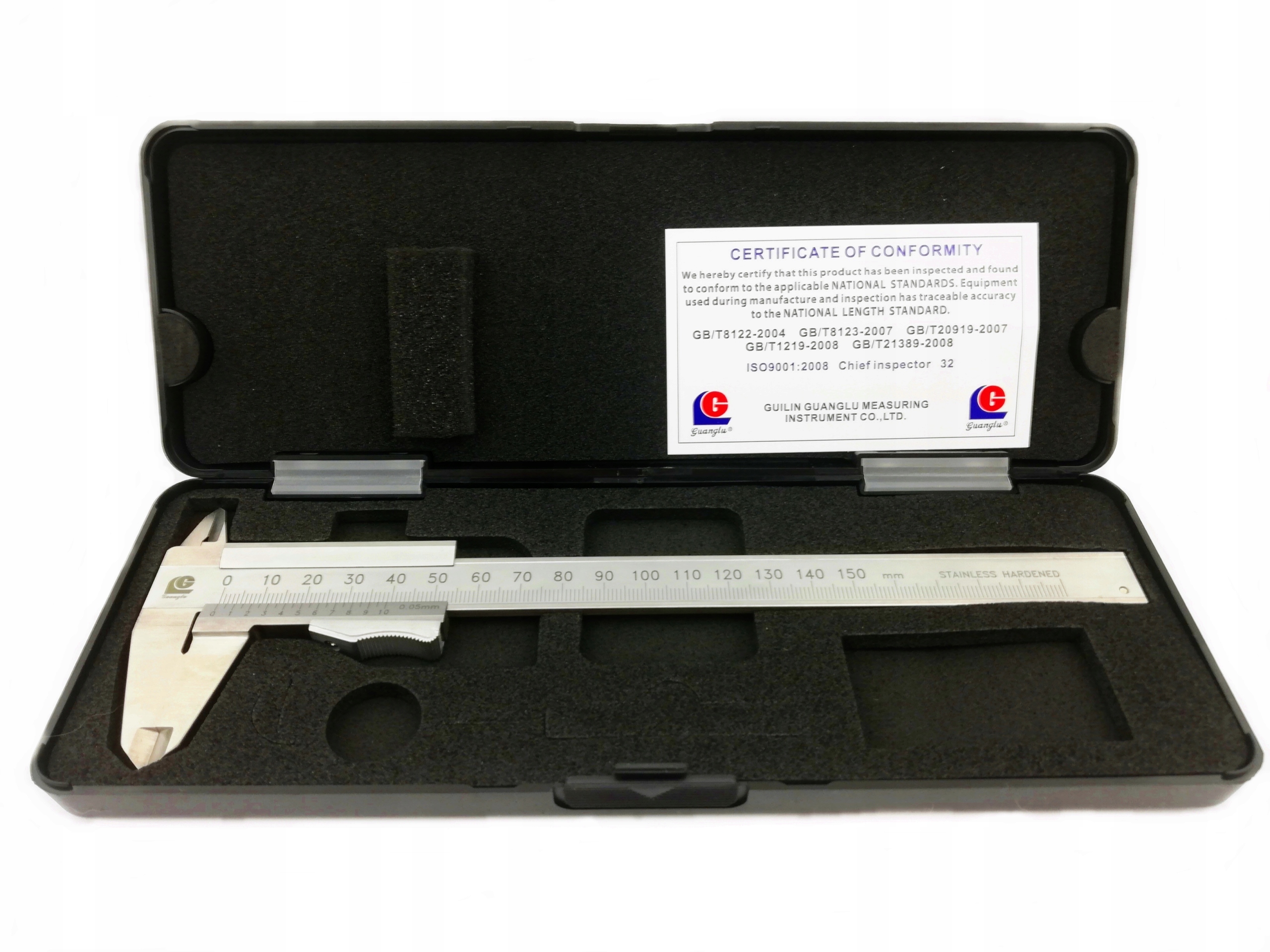 Suwmiarka noniuszowa L150 0,05mm GUANGLU Kod producenta 141-263