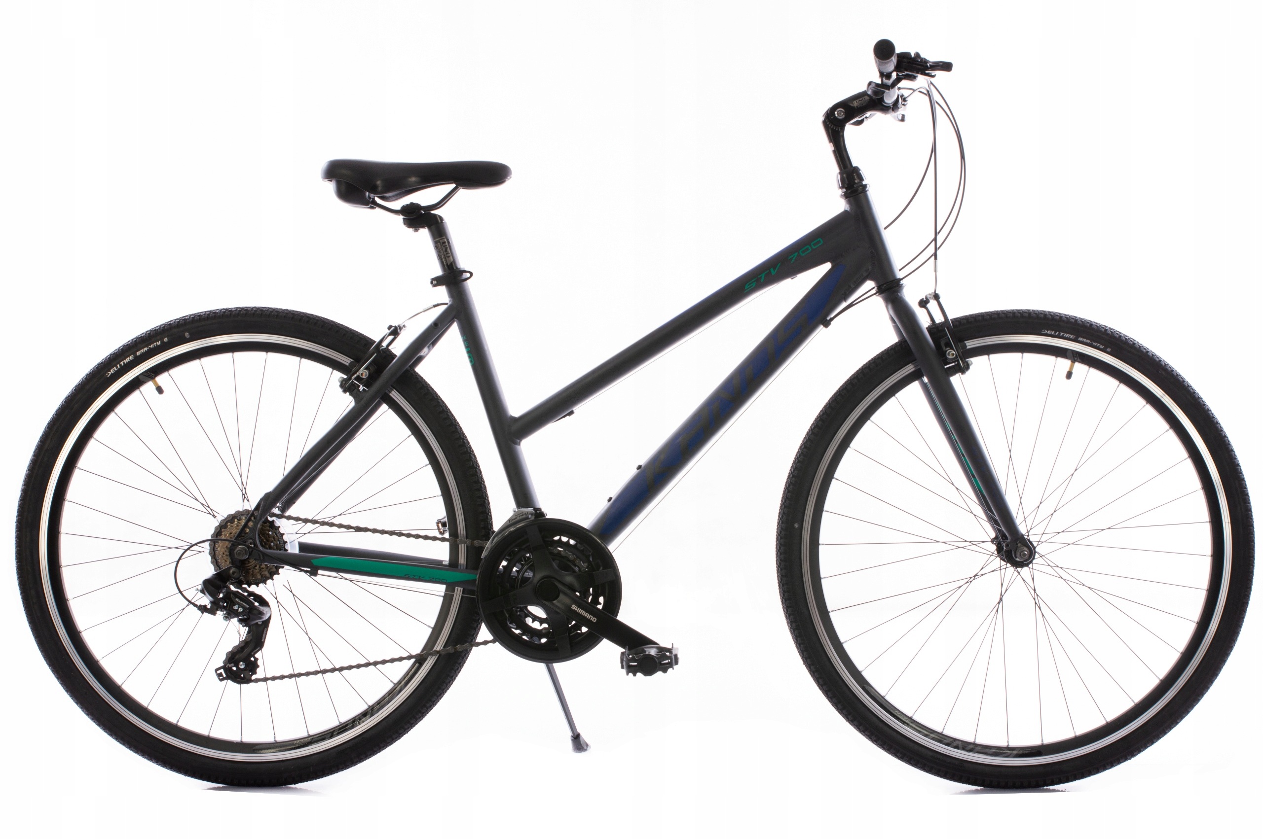 Rower Crossowy 28" Kands Stv 700 rama 19" grafitowy miętowy R22