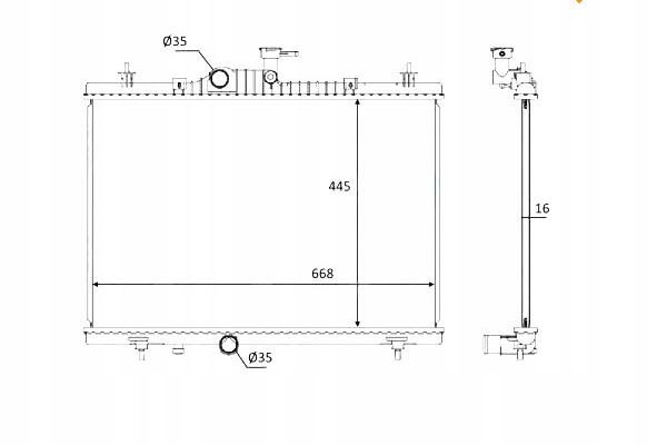 NRF CHŁODNICA RENAULT KOLEOS 2,0DCI 08- NRF Producent części NRF