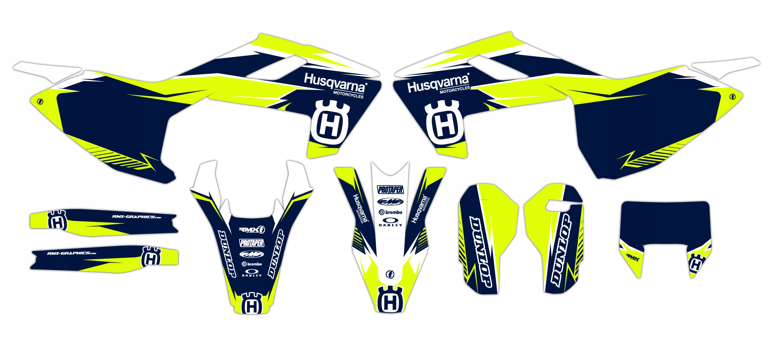 Dýha nálepky na motor Husqvarna Te Fe Tx 17-19