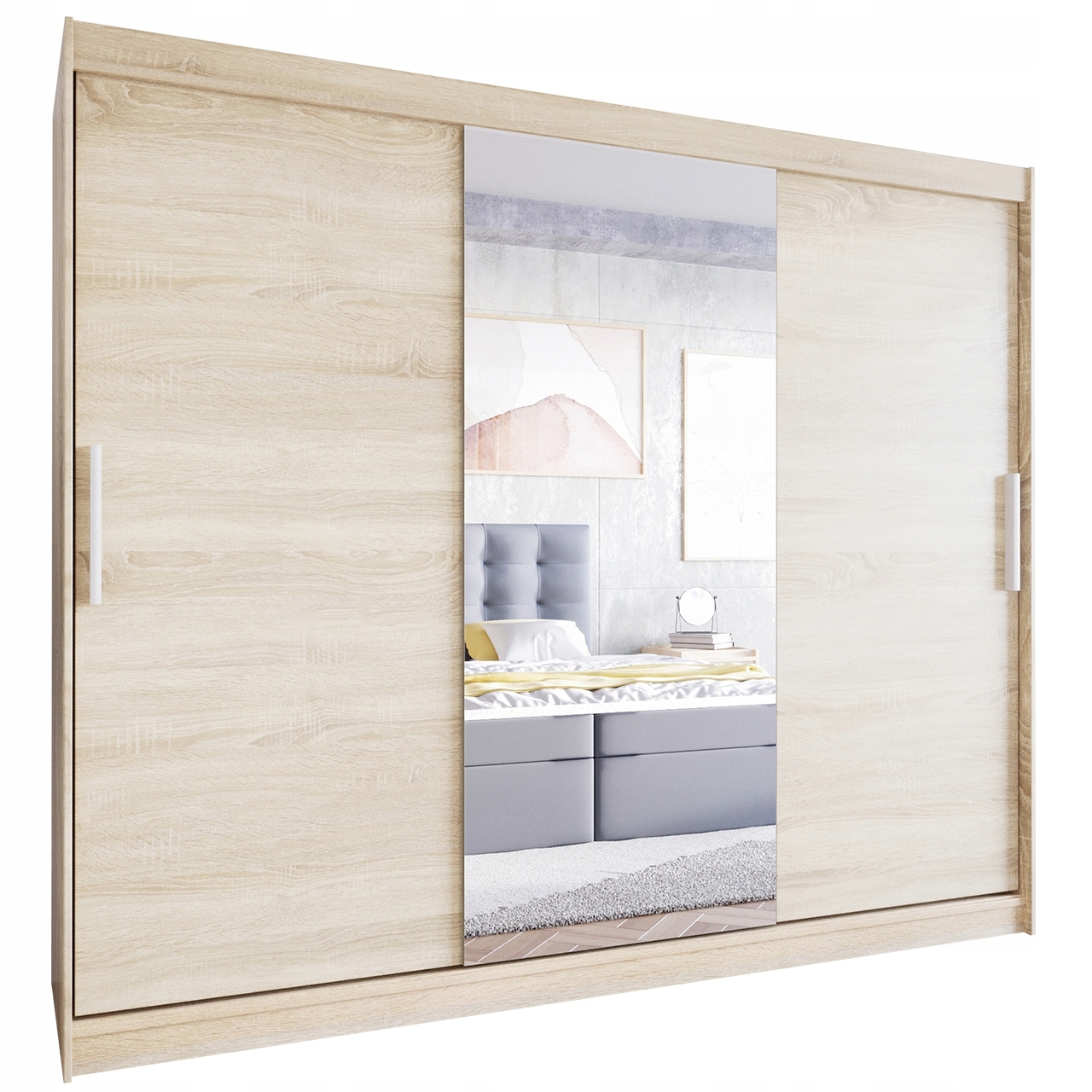 

Szafa przesuwna Lolo I 250 półki sonoma garderoba