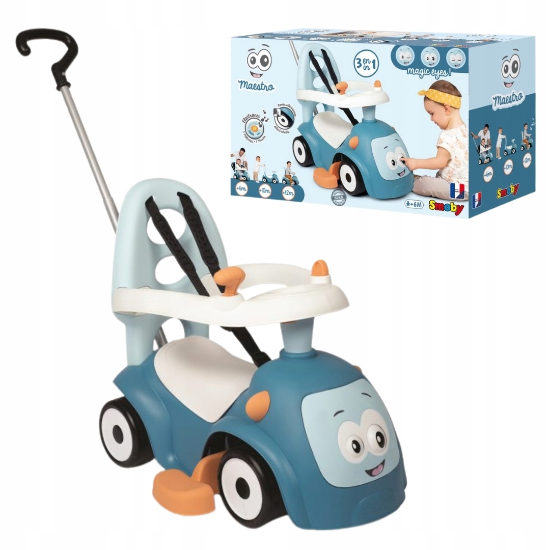 Pchacz Maestro Elektroniczny Klakson Jeździk Smoby