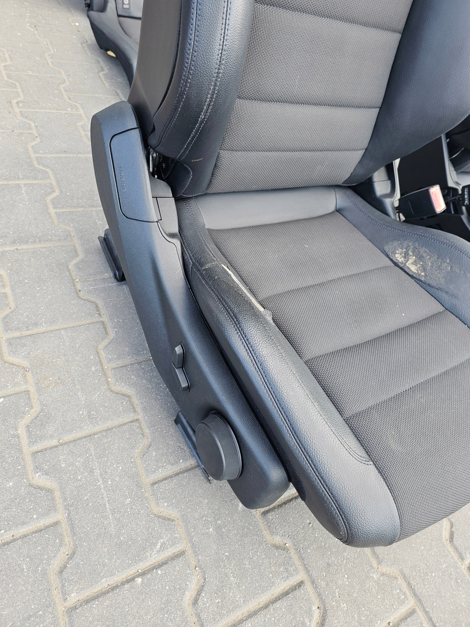 MERCEDES C W204 204 COUPE Sitz KOMPLET Halbleder UK
