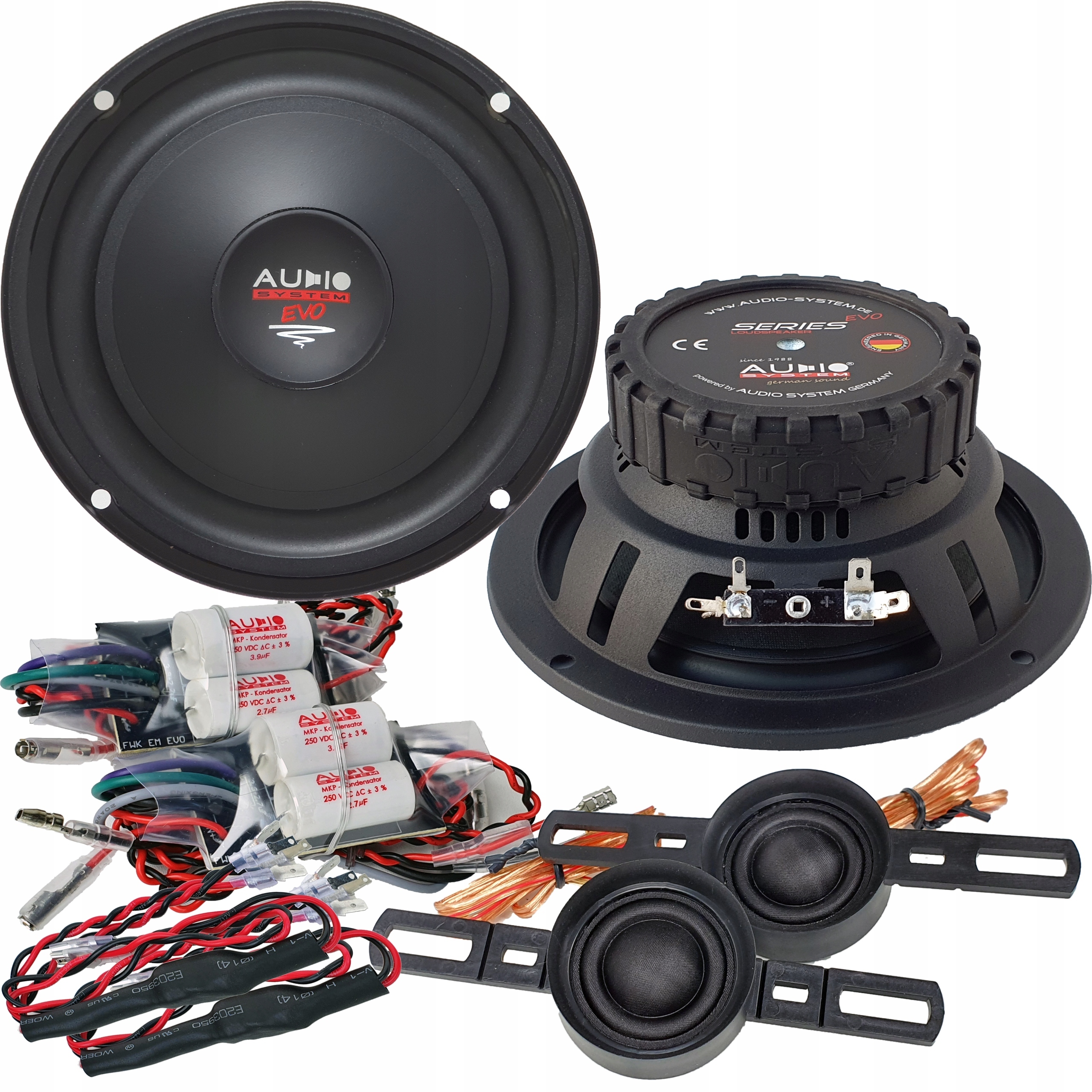 Sada Automobilových reproduktorů Audio System X165EM EVO2 165 mm 16,5 cm 2x110 W