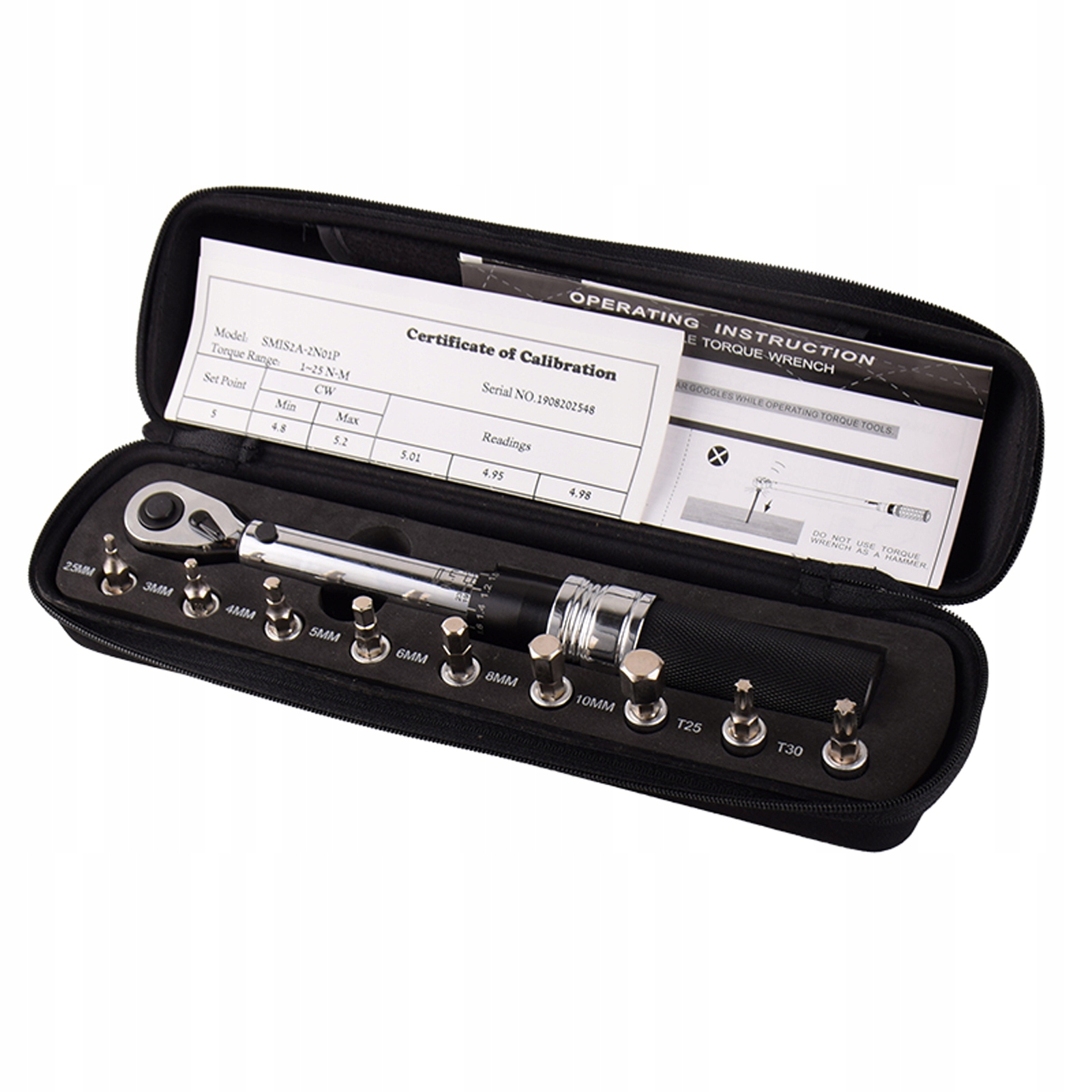 

Regulowany klucz dynamometryczny 1-25 nm