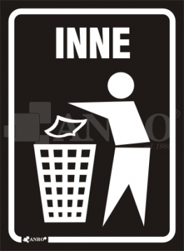 

Naklejka segregacja Inne 15x20 cm
