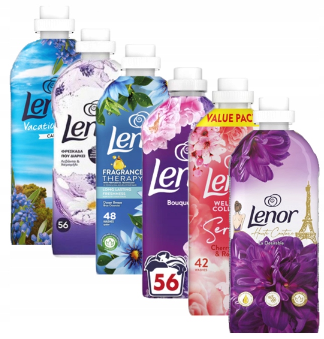 Lenor 1.2L Płyn do płukania 1200ml zestaw 6 szt