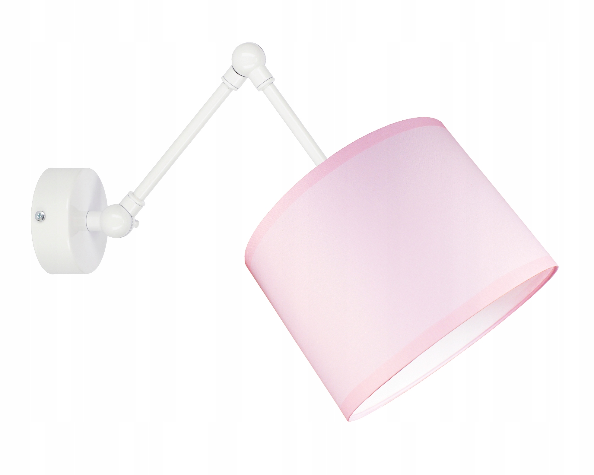 

Lampa ścienna Kinkiet Abażur Pink różowy biały led
