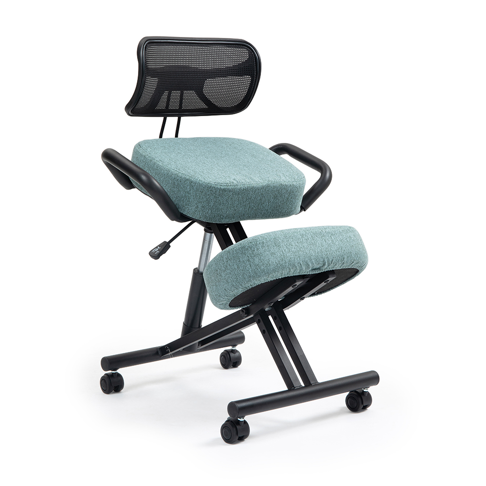 Ergonomické pracovní křeslo typu Kleękosiad z ekokůže Suguri Kenoko šalvěj