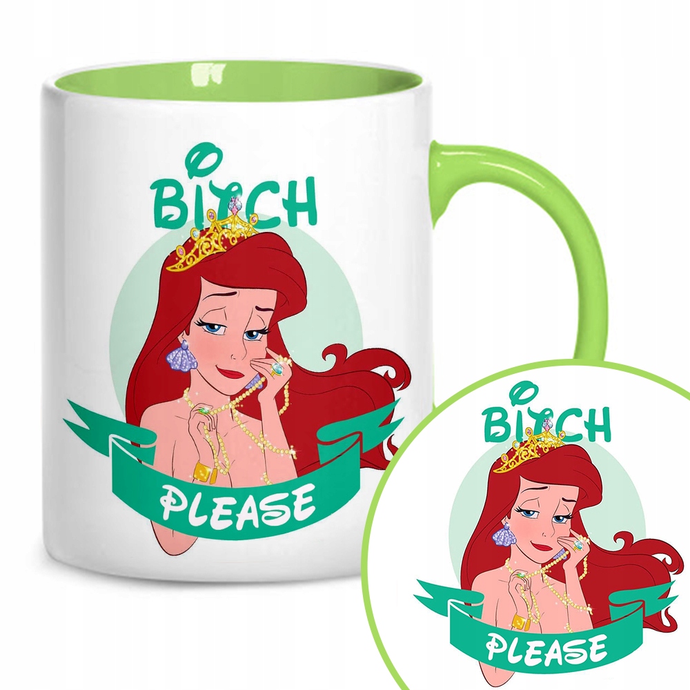 

Kubek Zielony Bajki Księżniczki Hard Wz