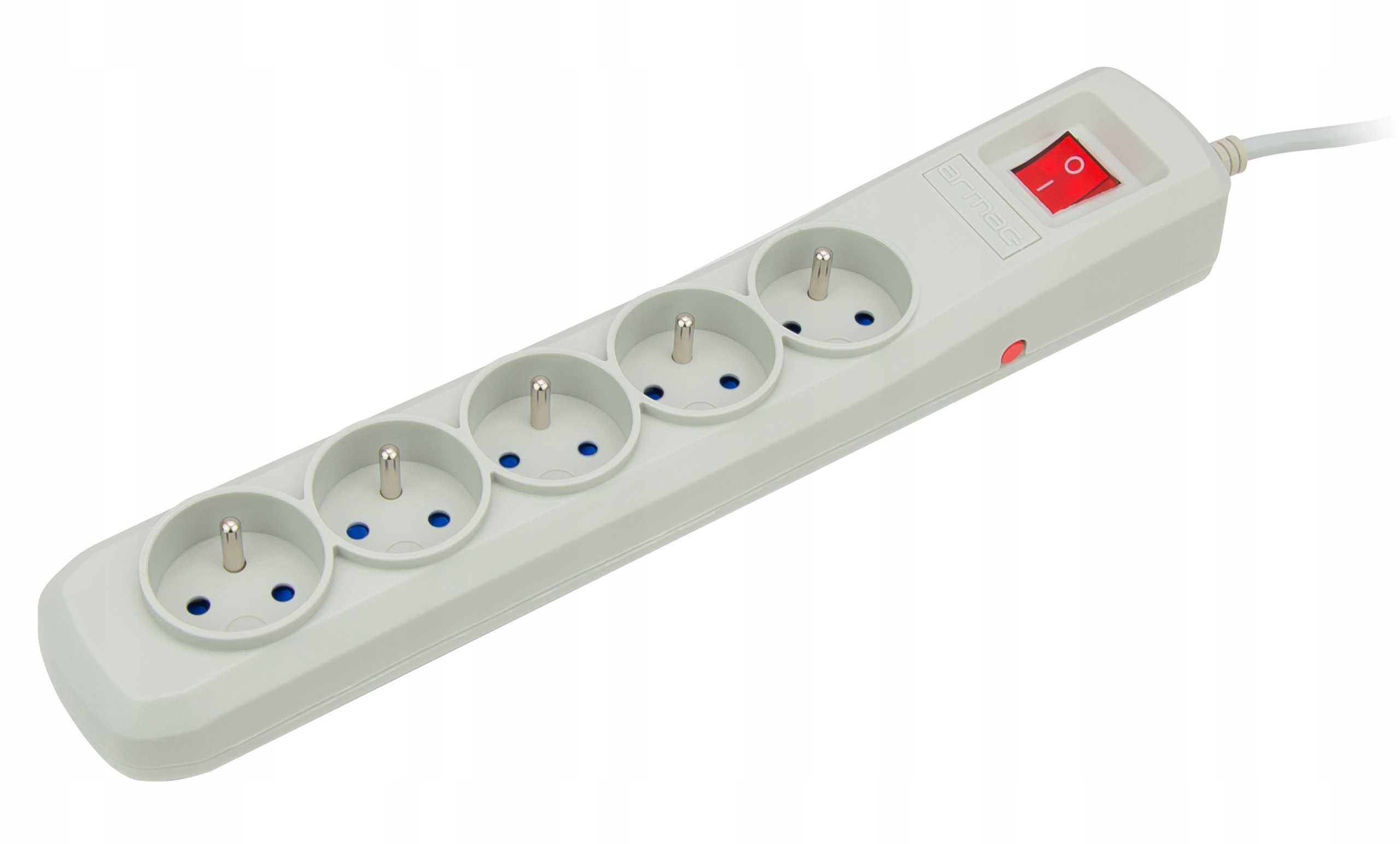 LISTWA ZASILAJĄCA ANTYPRZEPIĘCIOWA FILTR SIECIOWY PRZEDŁUŻACZ 5 GNIAZD 5M EAN (GTIN) 5904722191082