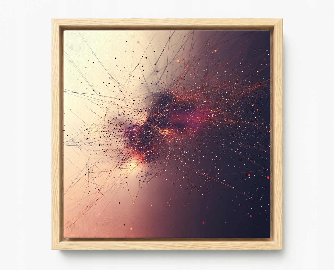 Obraz Rám American Box Kosmos Galaxia Konštelácia Neurónová Sieť 60x60