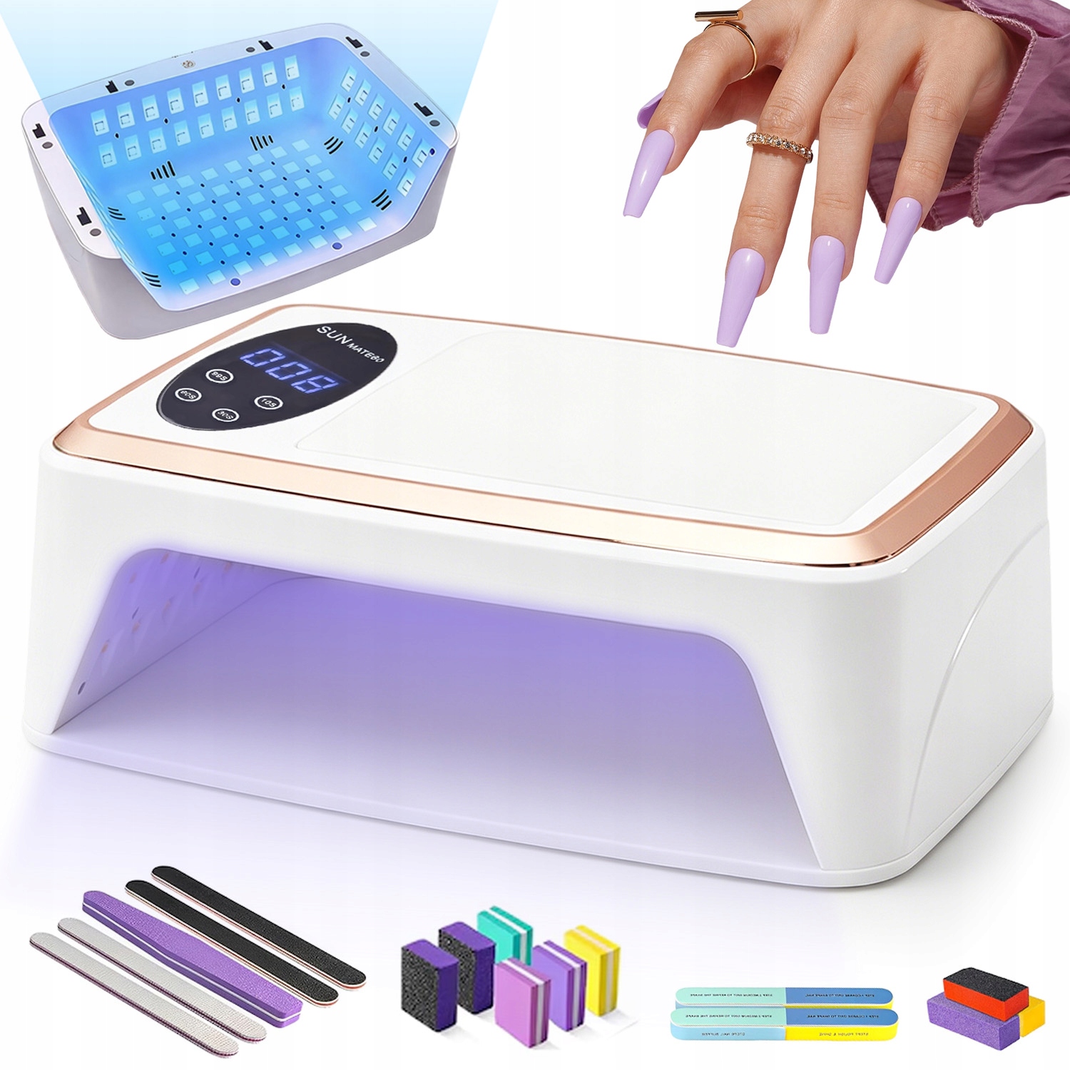Lampa Na Nehty Profesionální Uv/led Manikúra Pedikúra 4 Nastavení Časovač