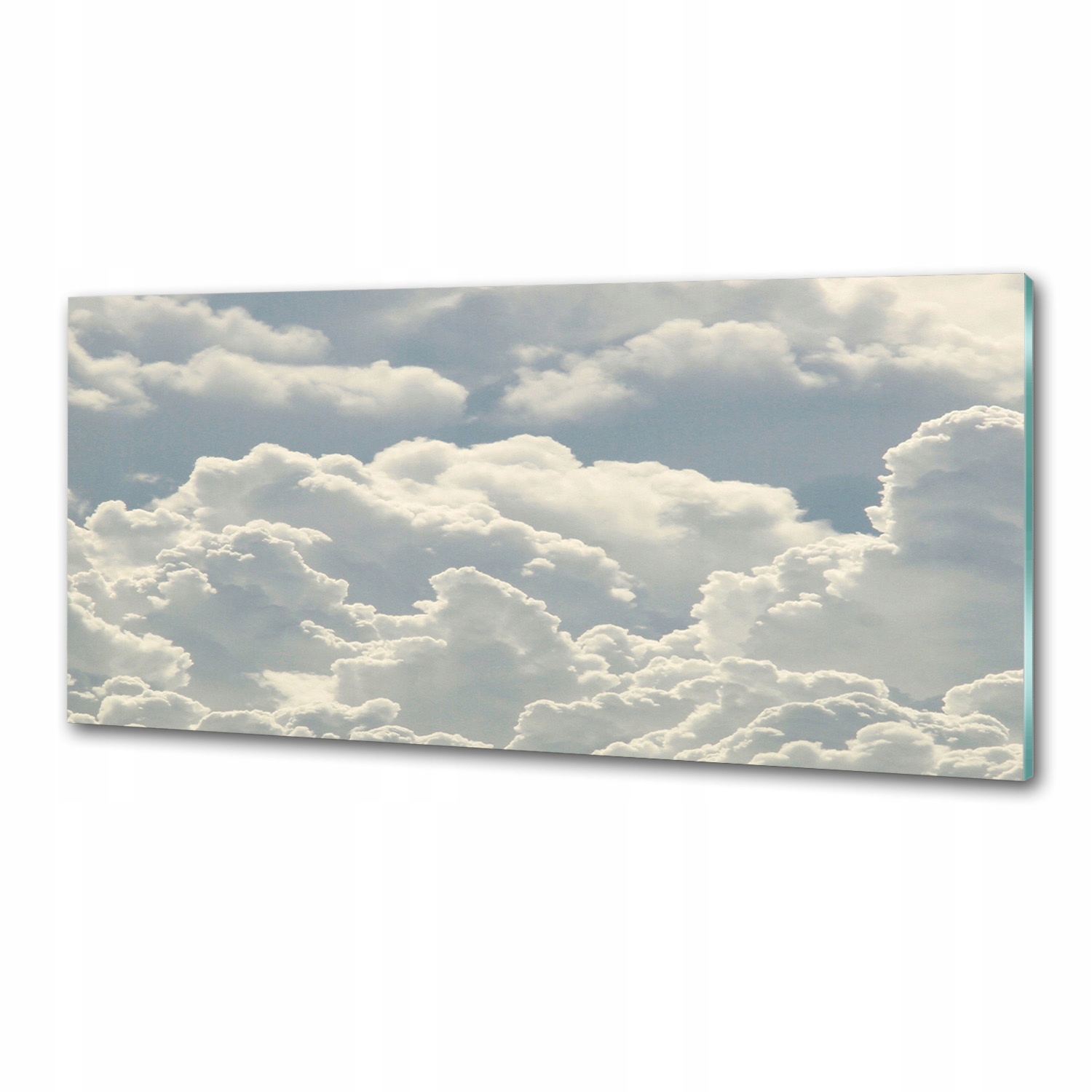Sklenený panel do kuchyne Mraky 125 x 50 cm Lepidlo