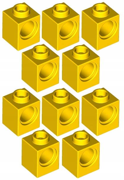 

Lego Technic Klocek 1x1 Żółty (6541/654124) x10