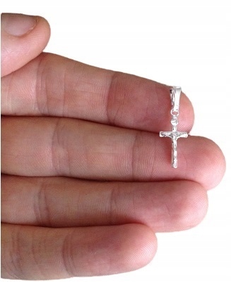 Łańcuszek srebrny komunijny / chrzest + krzyżyk Marka inna