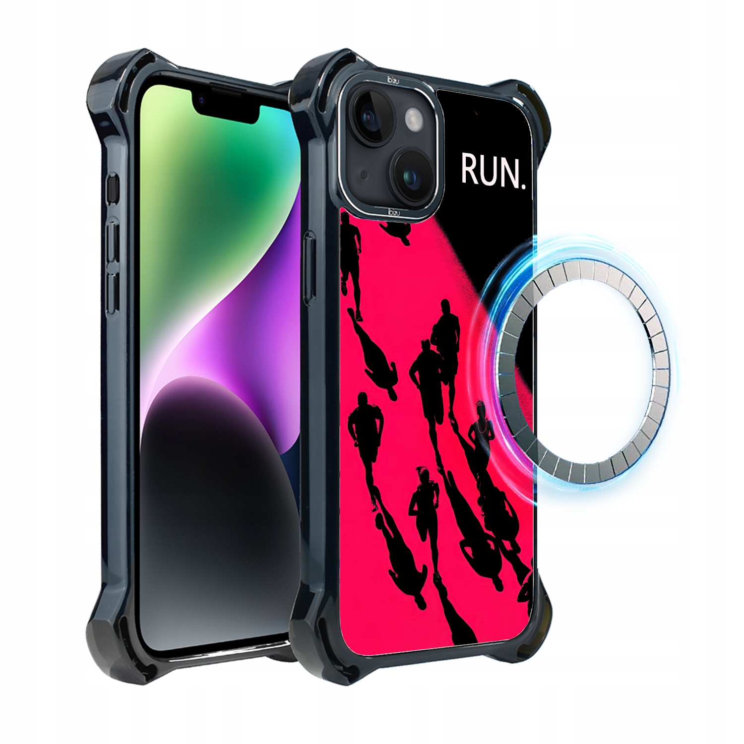 Pouzdro pro iPhone 14 Ibizu DropGuard Ultra s MagSafe, noční maraton