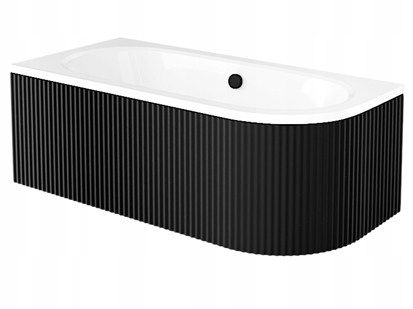 Wanna Avita 160 lewa obudowa ryflowana czarna 153l Besco