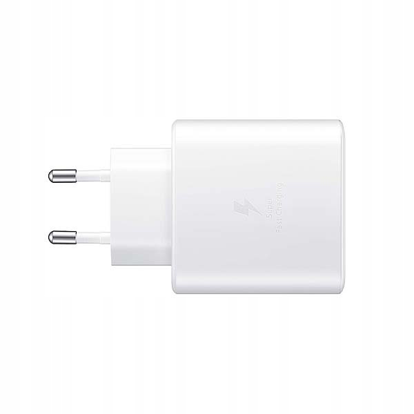 ZESTAW 2w1 SZYBKA ŁADOWARKA SIECIOWA 45W USB-C + KABEL TYP-C PD Kolor biały