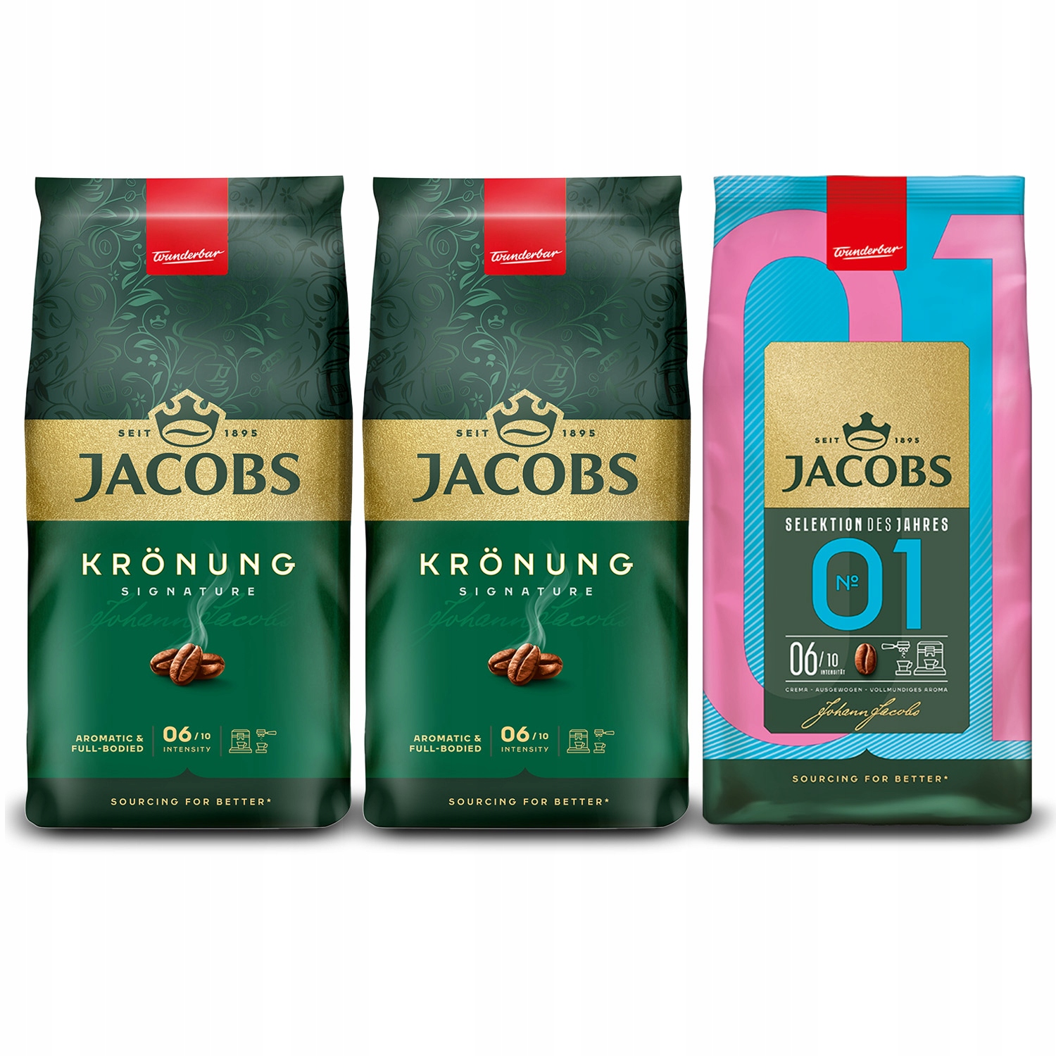 Kawa ziarnista Jacobs Krönung, Selection of the Year No.1, 3x 1kg