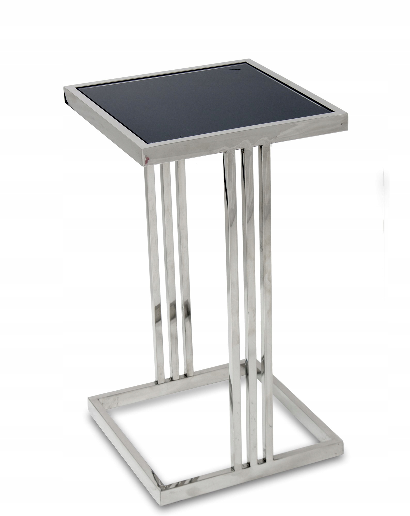 

Kwietnik stojak stolik na kwiaty srebrny glamour