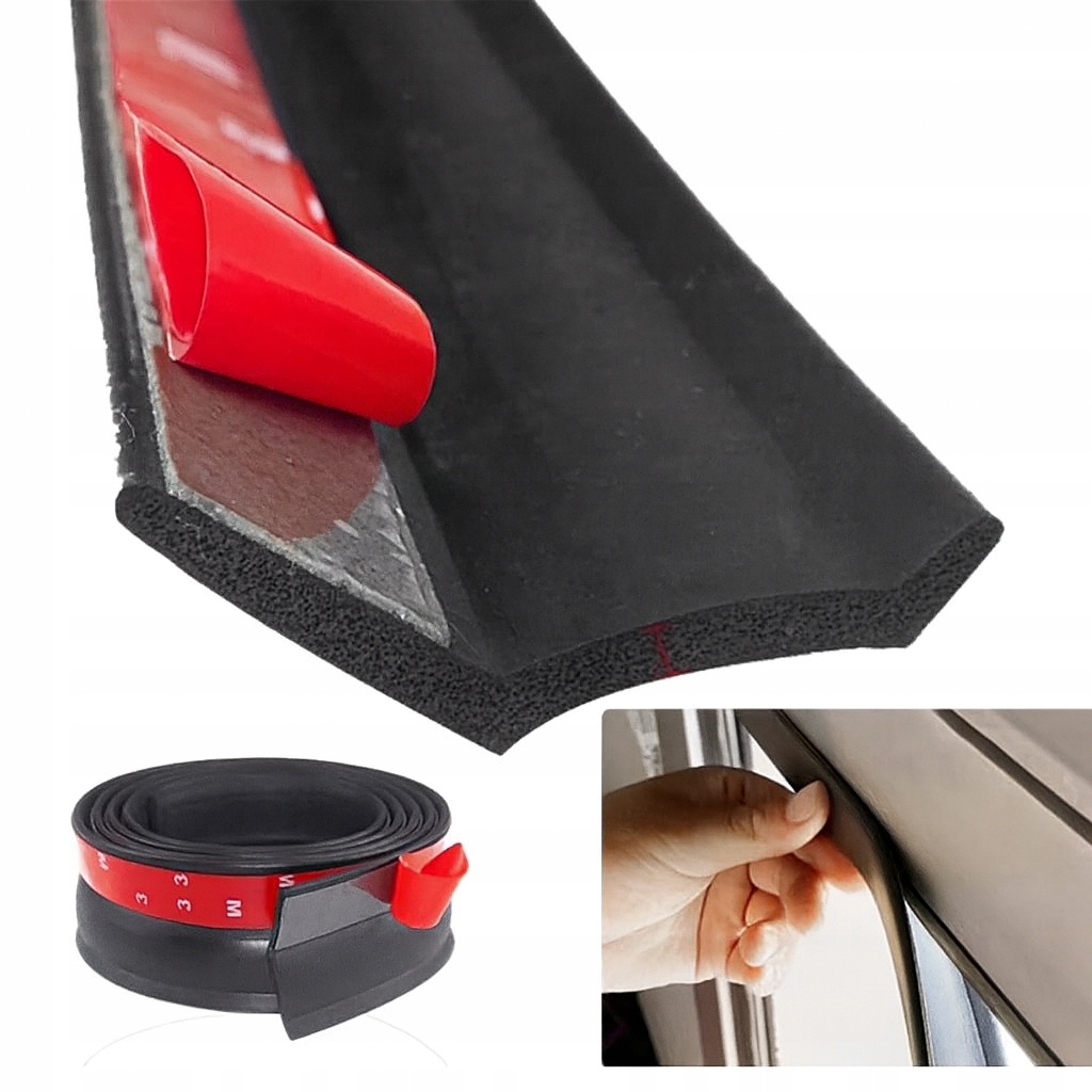 Těsnění garážových vrat samolepicí gumová lišta 6 m