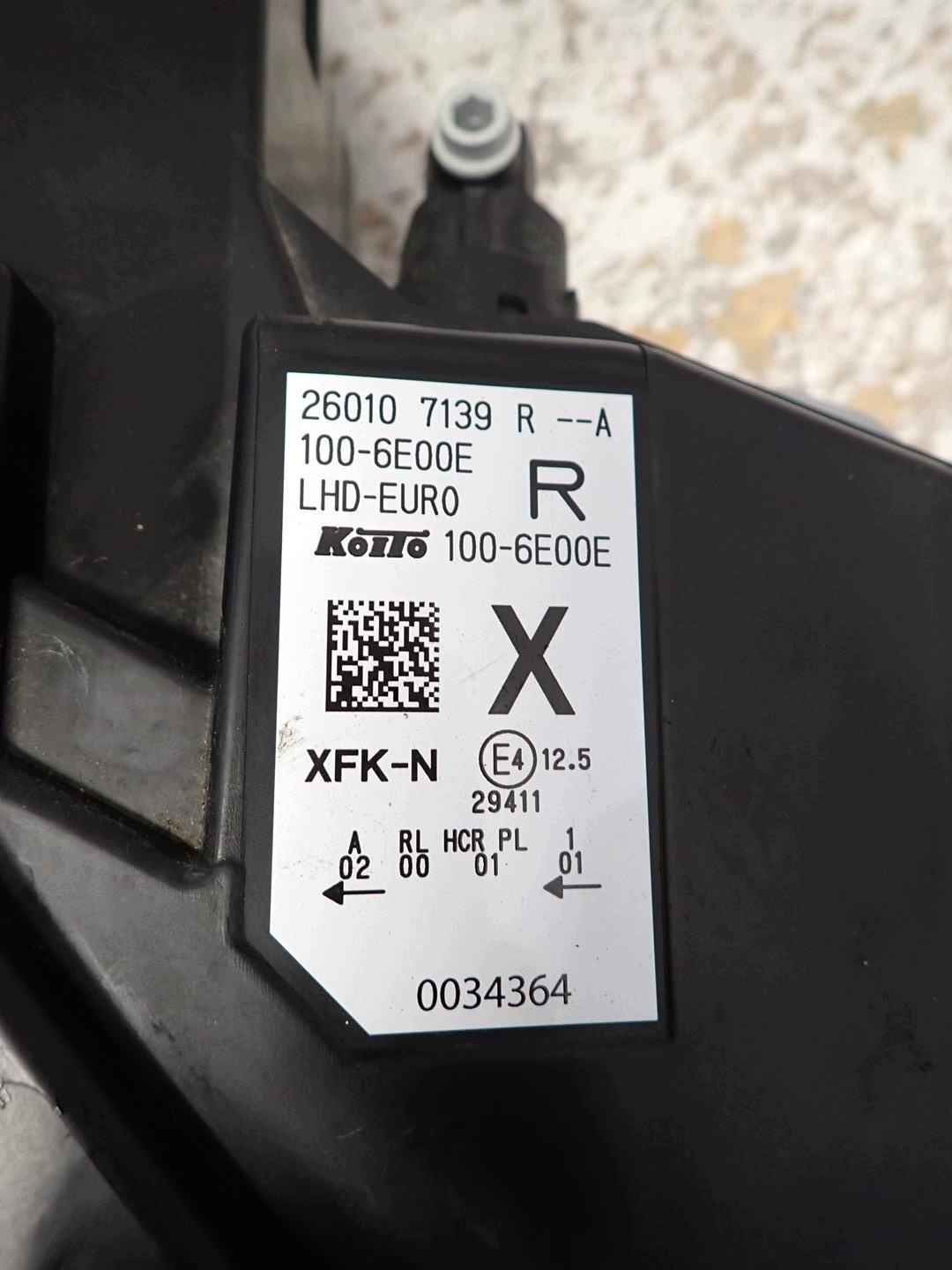 light front front right NISSAN TOWNSTAR 2021- FULL LED 260107139