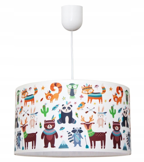 

Żyrandol Lampa Wiszaca Sufitowa Abażur Zwierzęta