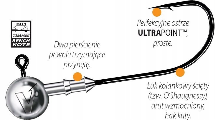 Główka jigowa Dragon V-point Speed Hd 1szt. 10/0 25g