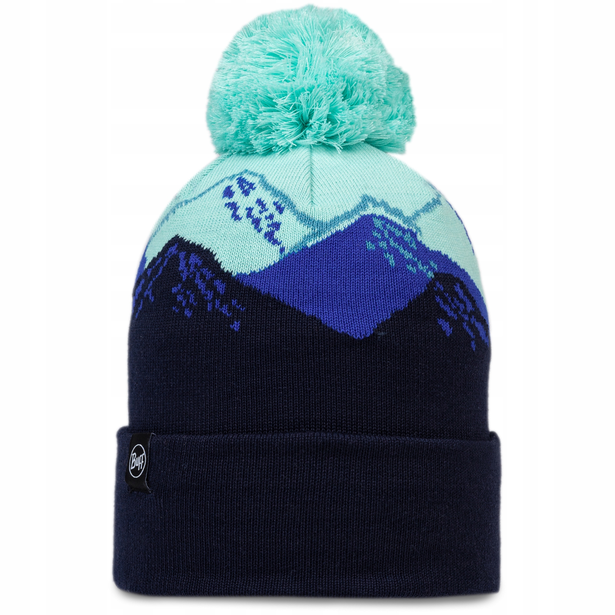 Čepice s bambulí Buff Knitted Beanie Tatik tmavě modrá