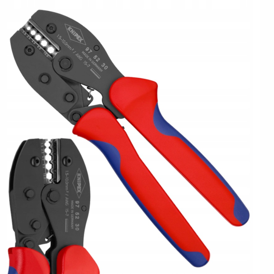 Knipex Zaciskarka Praska do Złączy Wciskanych DIN46267 1,5-10mm2 PreciForce