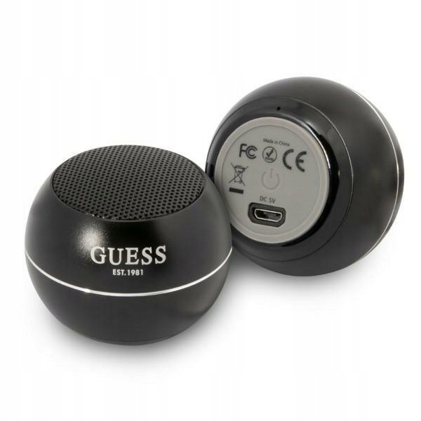 Guess Bluetooth reproduktor GUWSALGEKSpeaker mini černý/černý