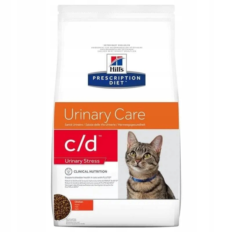Levně Hill's Pd Prescription Diet Feline c/d Kuře Urinary Stress 1,5kg