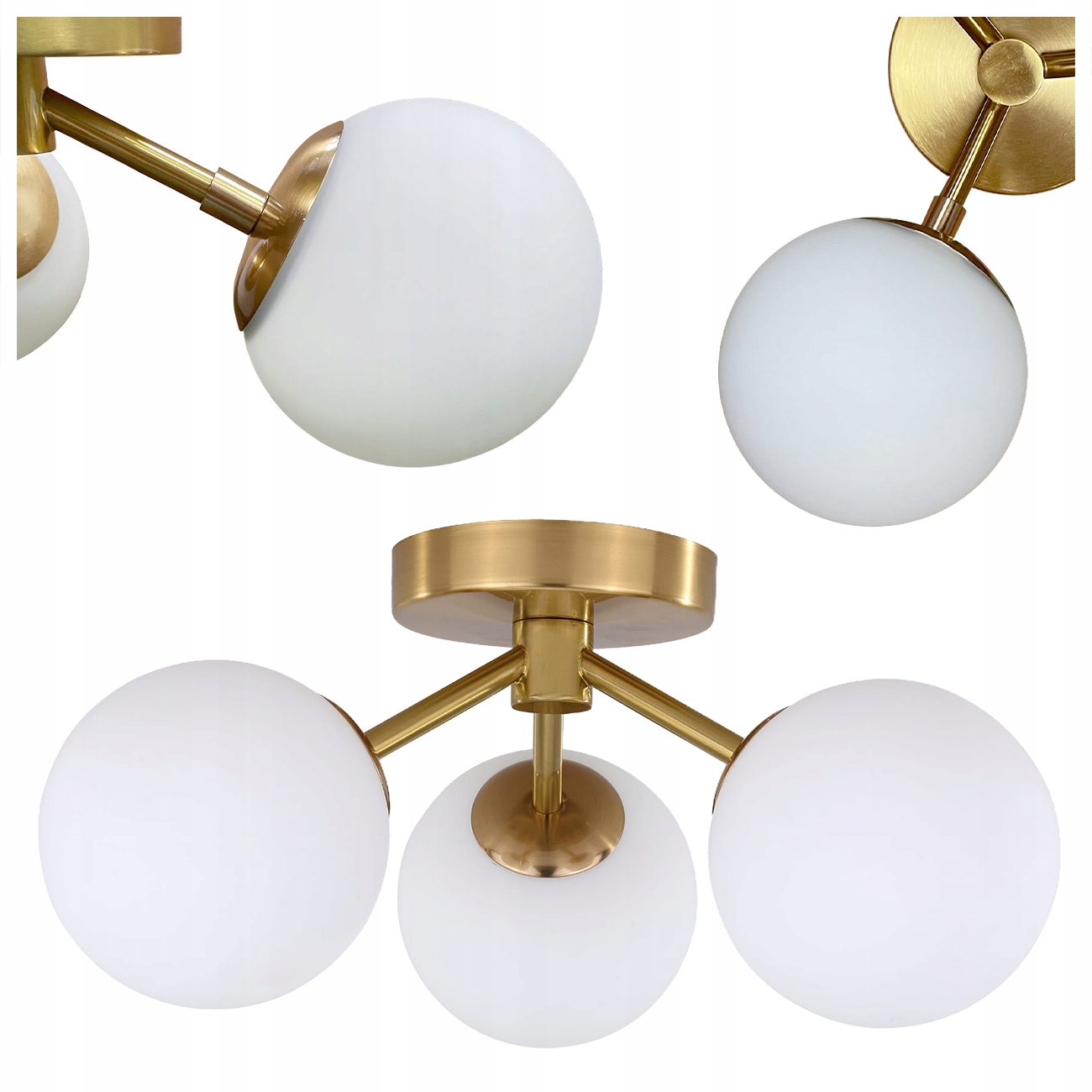 Stropná Lampa Dorado Zlatá 3XG9 Stropné Svietidlo Univerzálna Light Prestige