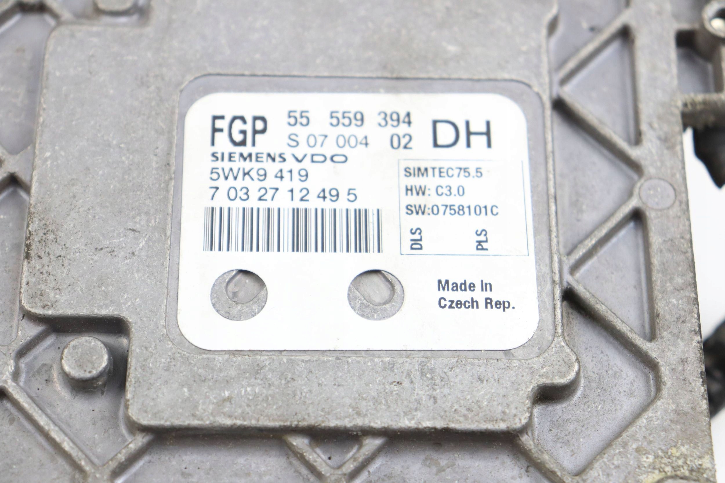 OPEL ASTRA H III module control unit of the engine ECU 1.6 16V 55559394