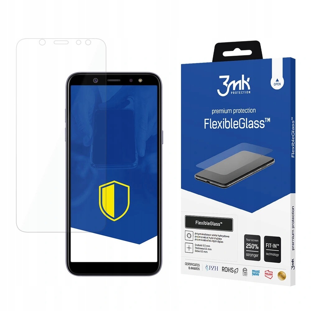 Szkło hybrydowe 3mk FlexibleGlass na Samsung Galaxy A6