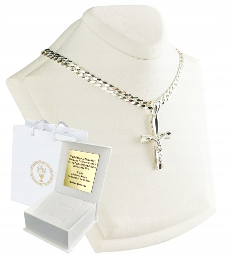 

Srebrny Łańcuszek na Komunię dla Chłopca 925