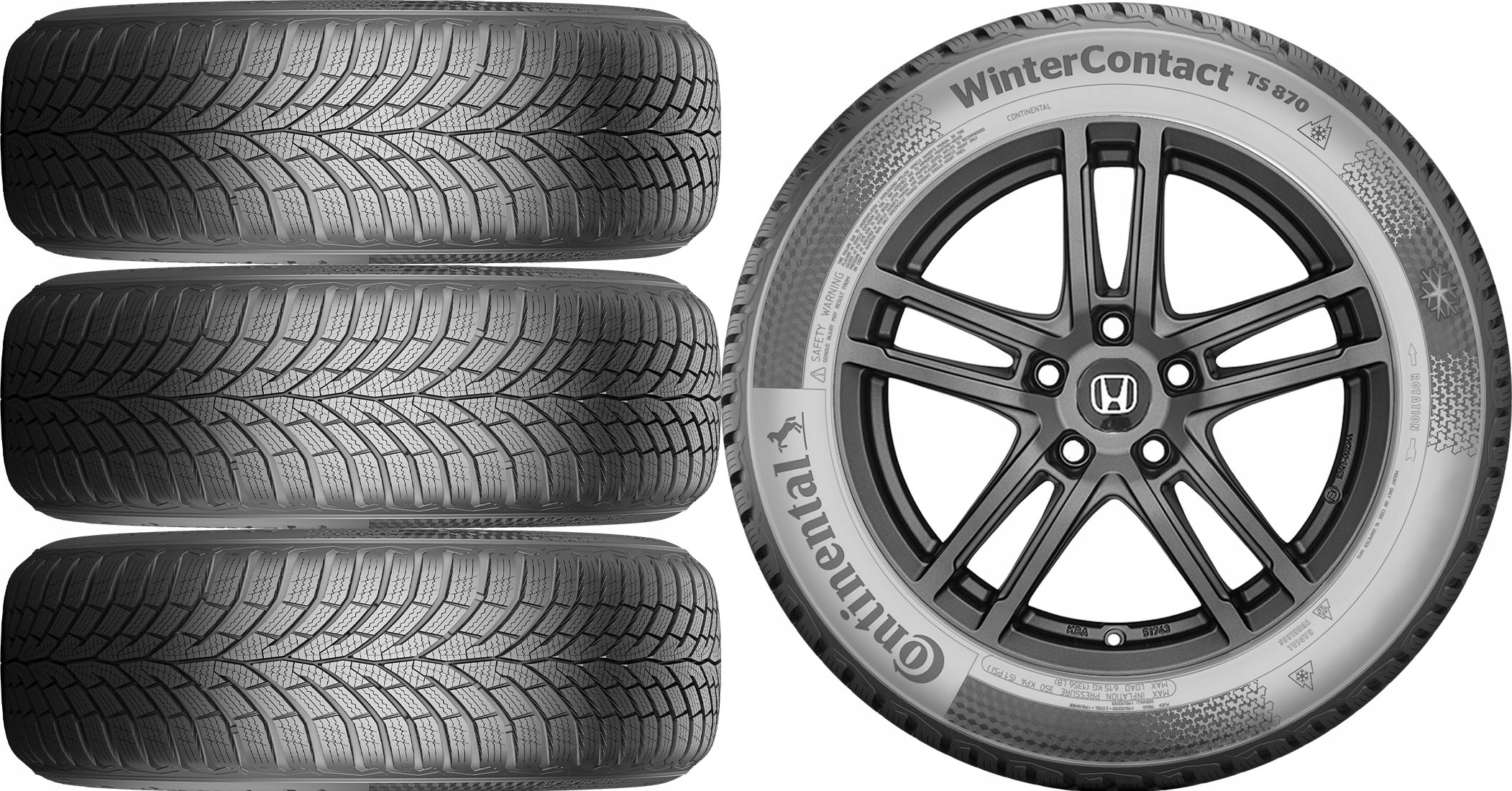 КОЛЕСА ЗИМА HONDA CIVIC VIII 8 Континенталь 2255r17