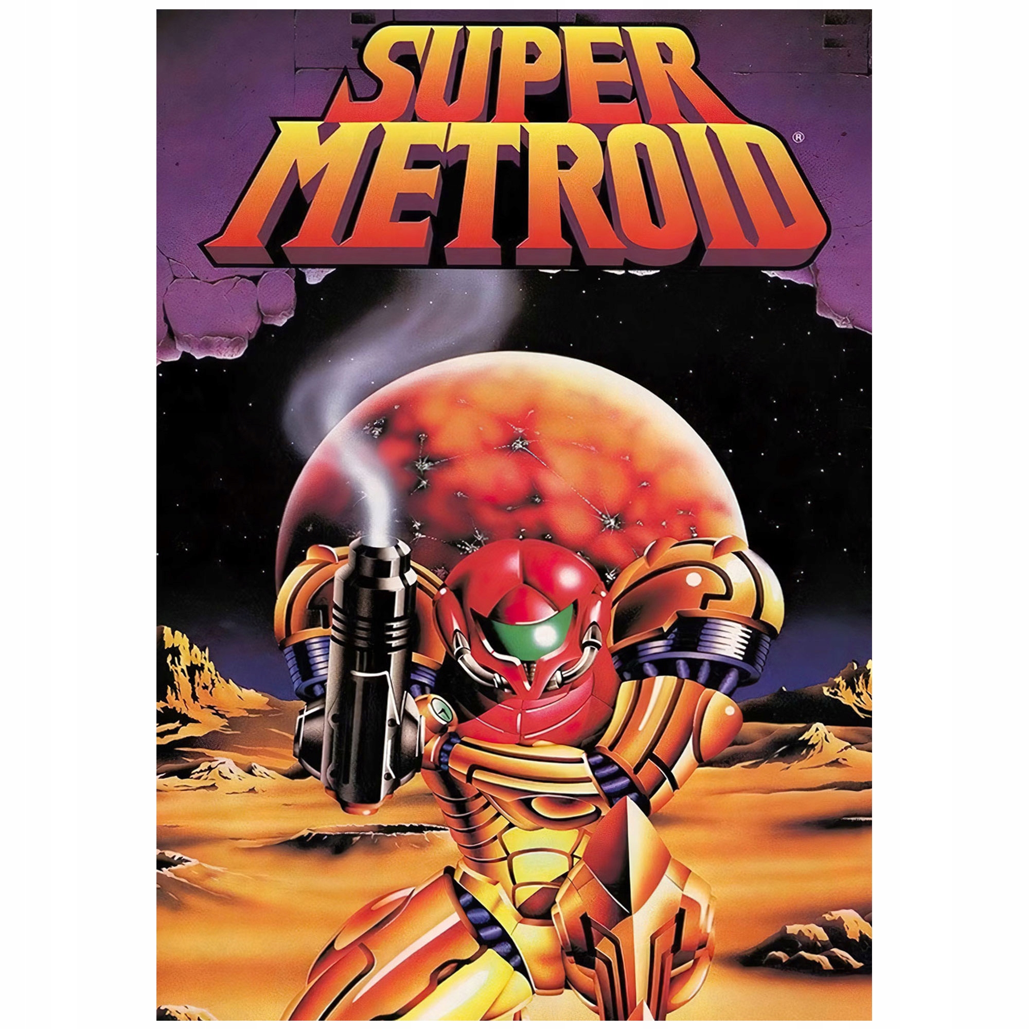 Super Metroid Samus SNES Nintendo Retro Gaming Poster poszter za