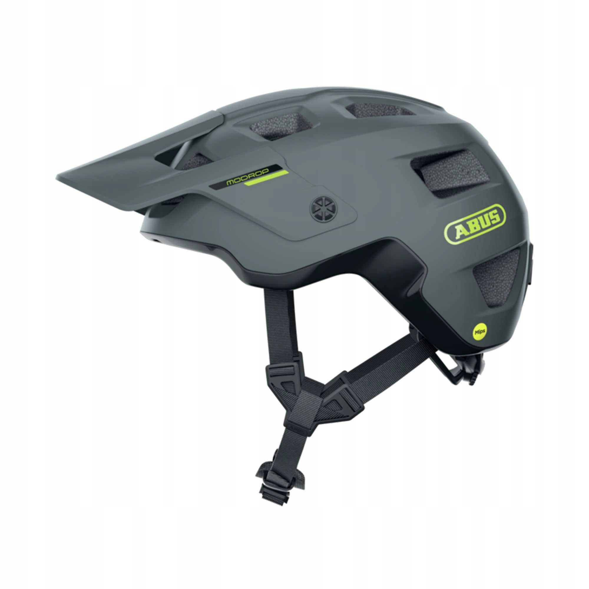 Abus MoDrop Mips Kask Rowerowy Mtb Z Daszkiem In-mold Szary L 57-61 cm 390g