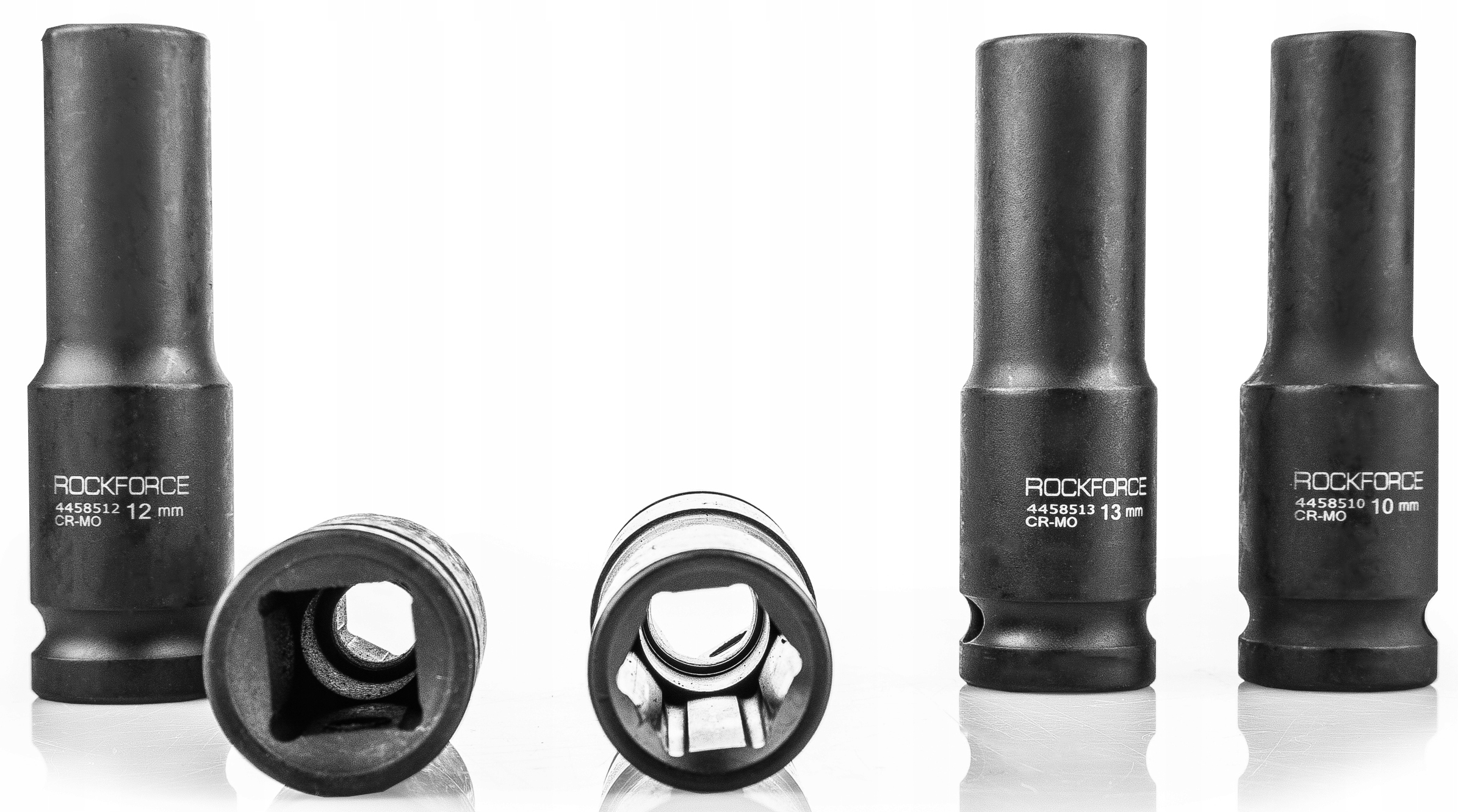 NASADKI UDAROWE DŁUGIE 12 NASADEK GŁĘBOKICH 6-KĄT 1/2'' W WALIZCE 10-24 MM Mocowanie 1/2