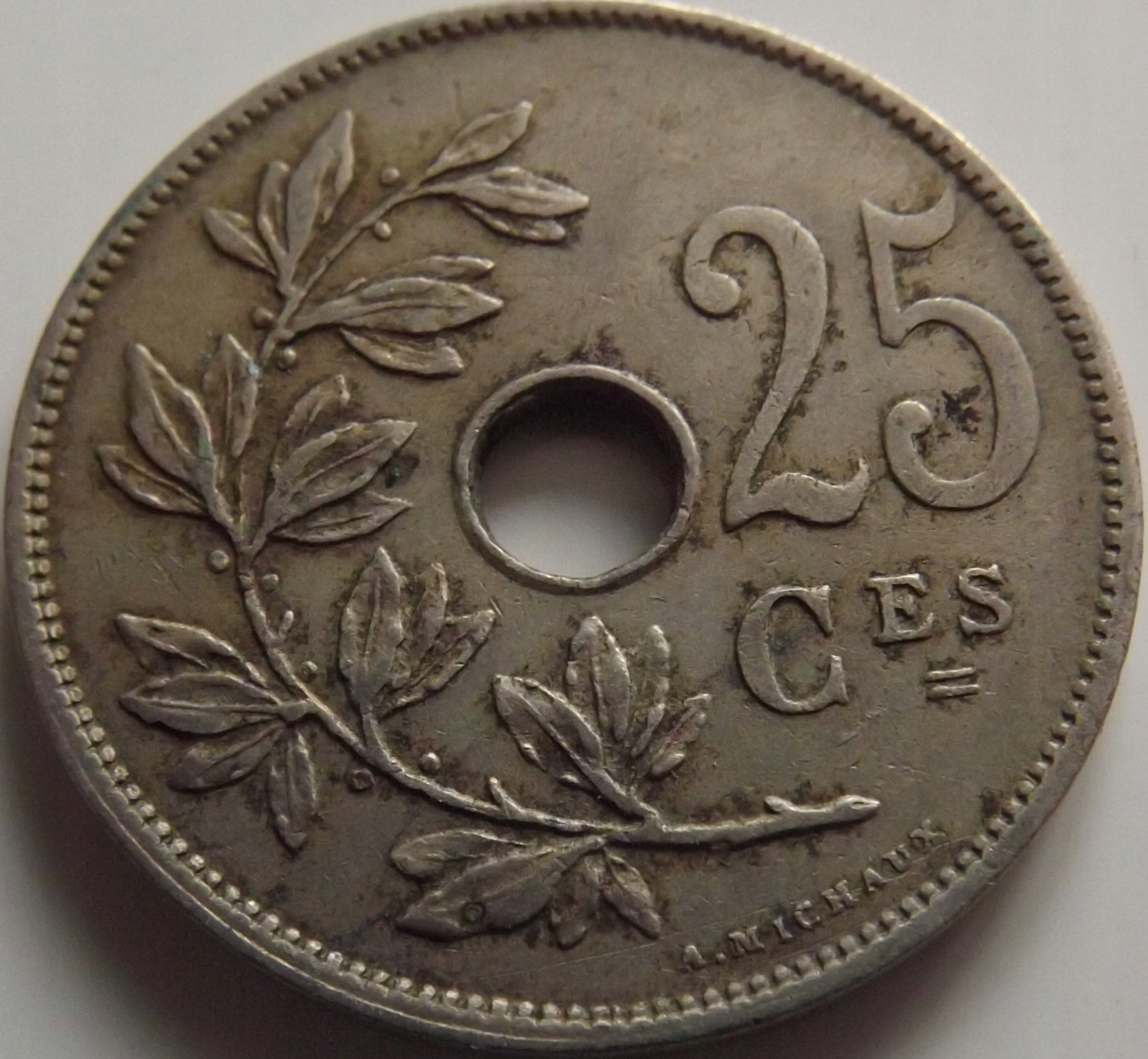 Belgia 25 Centymów 1929 st. 2-