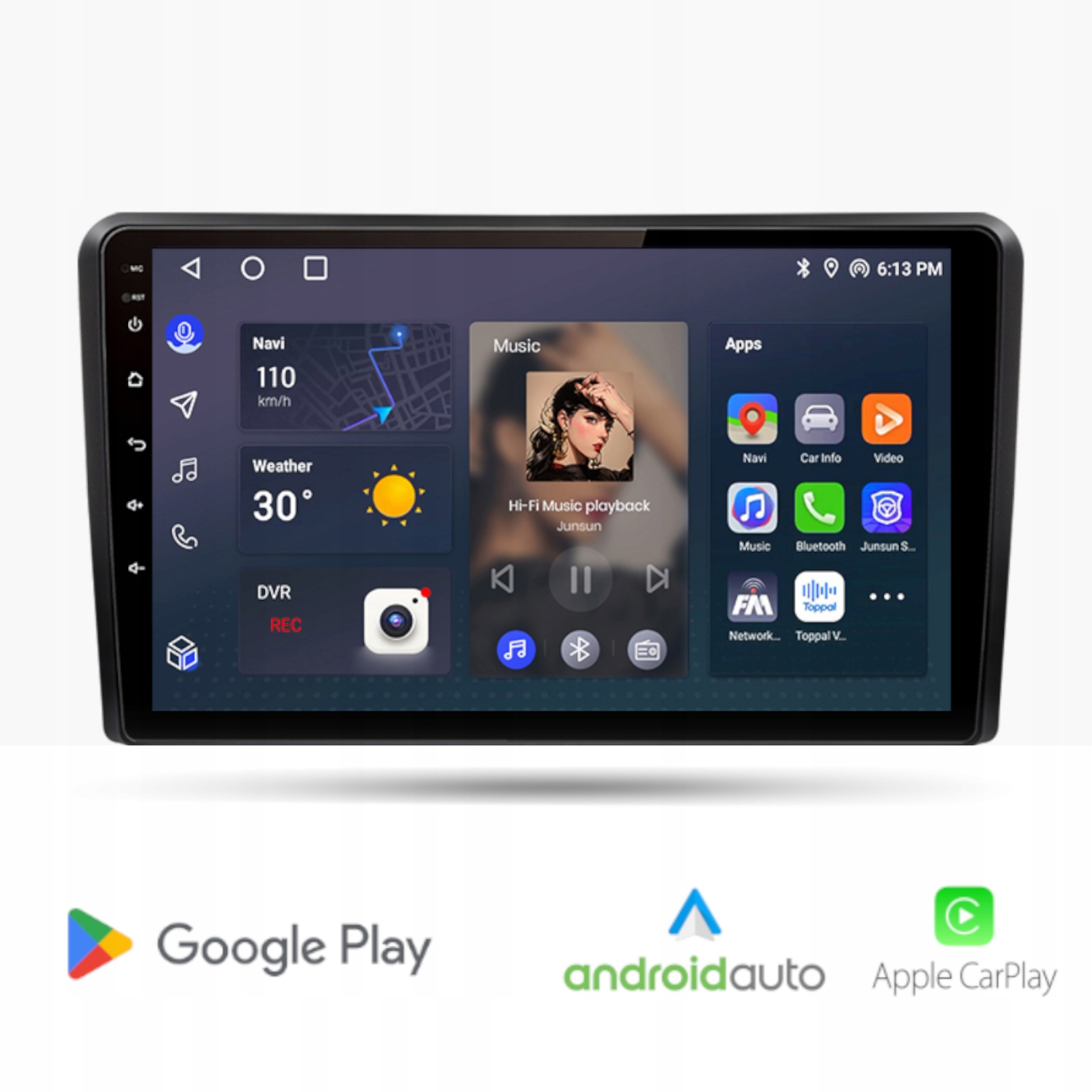 Radio Android do Audi A3 8P (2003-2013) Carplay Android Auto WiFi