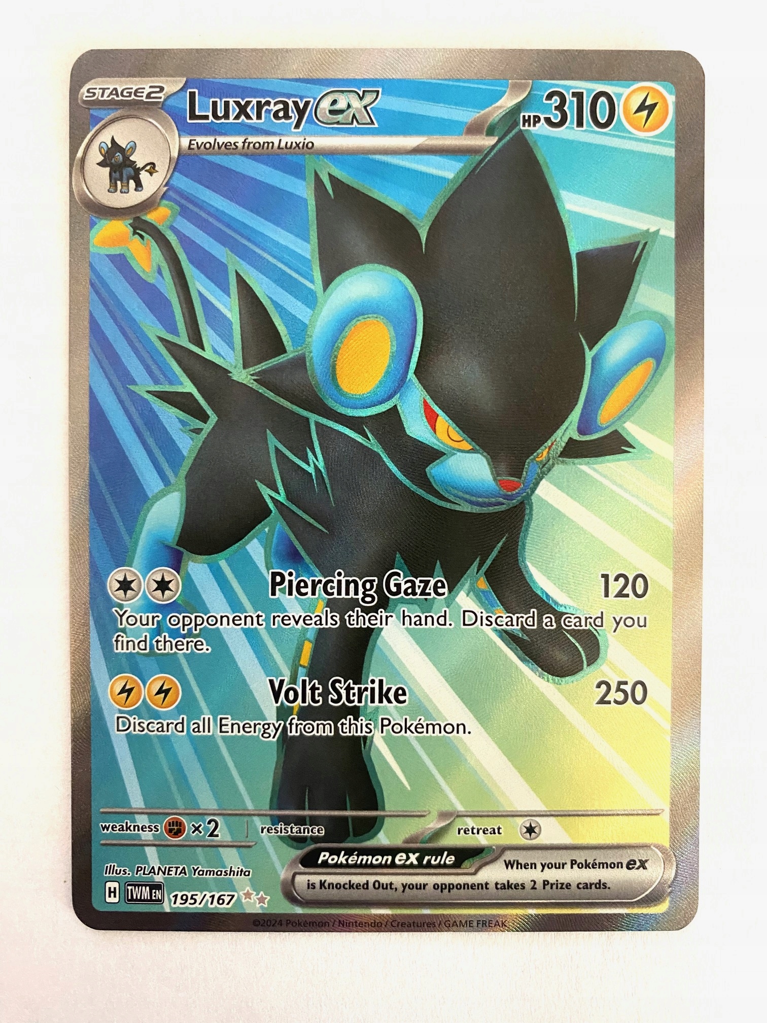 Twilight Masquerade Full Art 195/167 Luxray ex