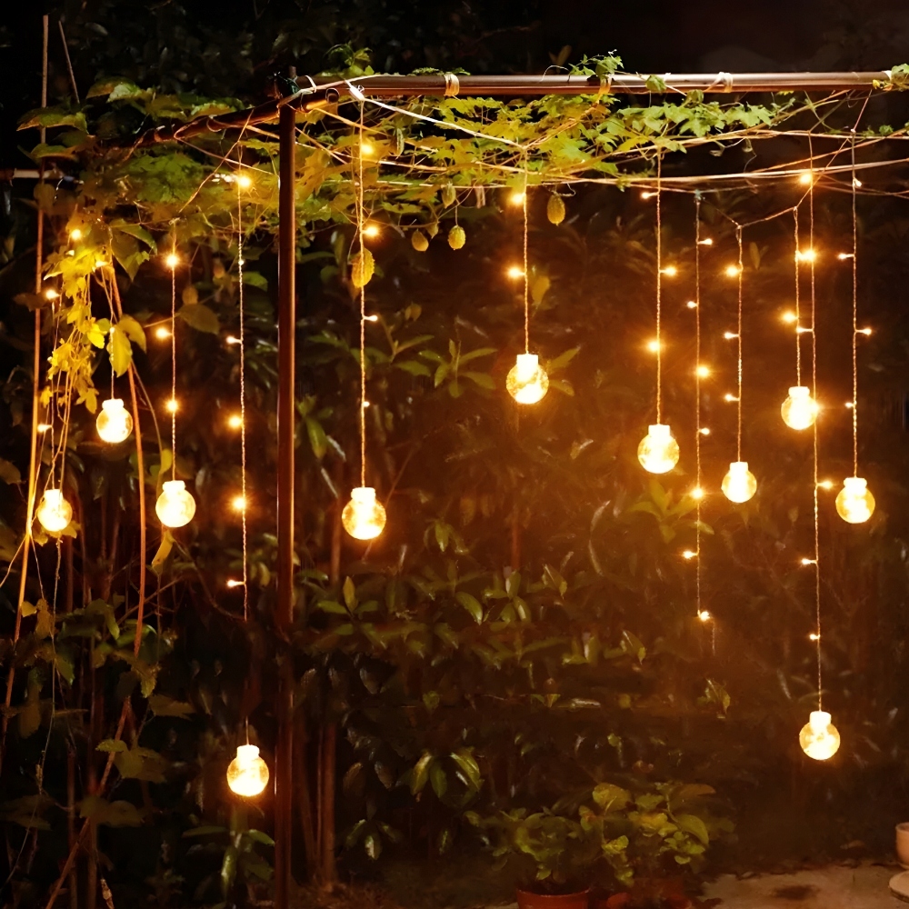 KURTYNA ŚWIETLNA LED GIRLANDA KULE LAMPKI BALLS OŚWIETLENIE DEKORACYJNE Średnica kuli 7 cm