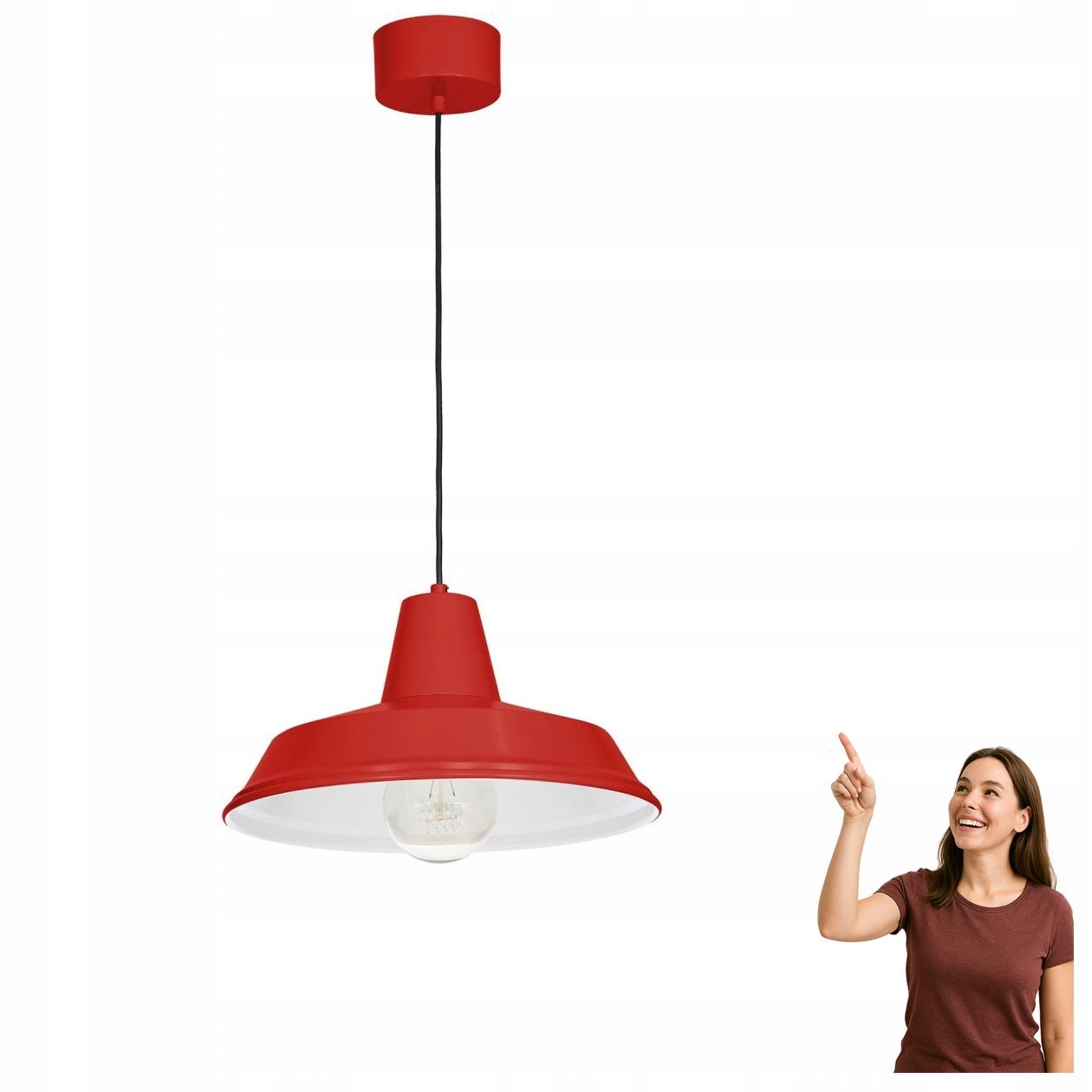 Kuchyňská závěsná lampa červená Class 4030 Luminex